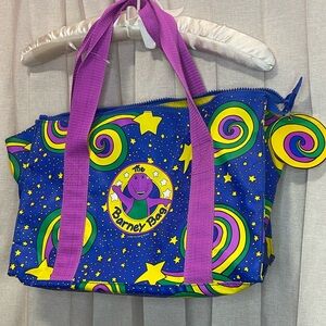 RARE Barney 1994 Multicolor Tote Bag